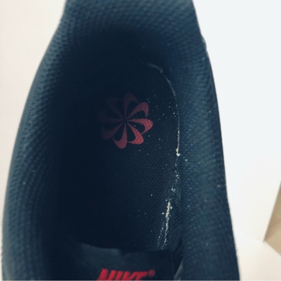 Nike - Court Vision Low Men's Black and Red Sustainable Sneakers - Size 12 - Picture 8 of 15